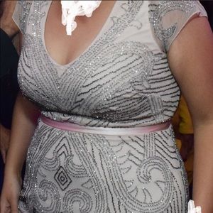 Adrianna Papell Blush Dress Size 14